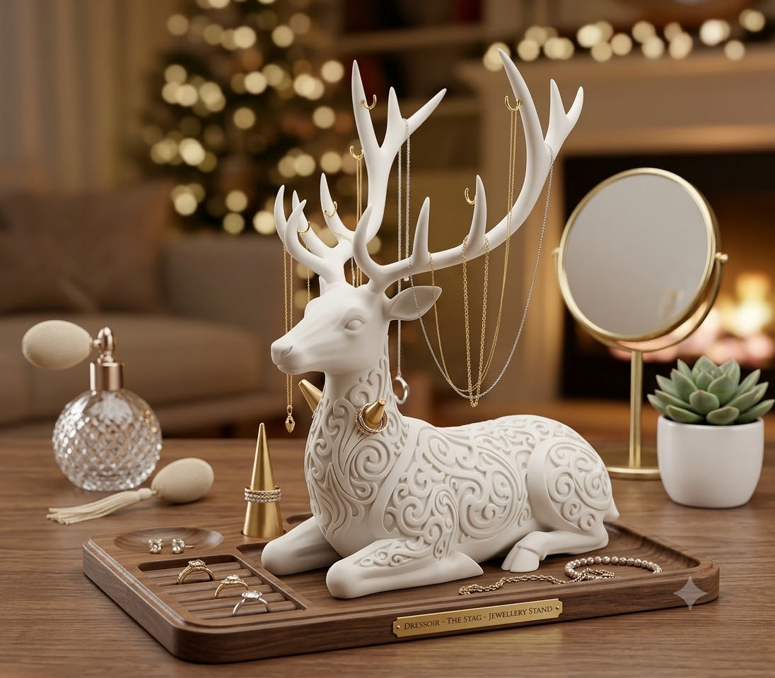 The Stag Necklace and Bracelet Stand | Dressoir India