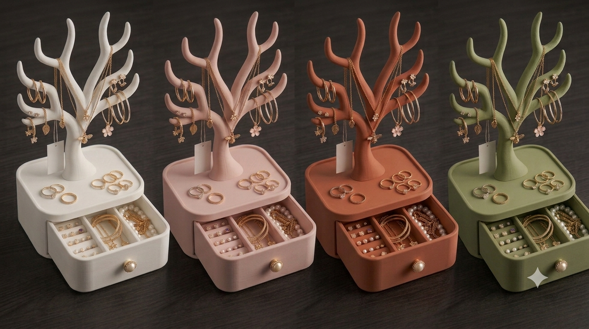 The Garden Jewellery Stand with Drawer | Dressoir India